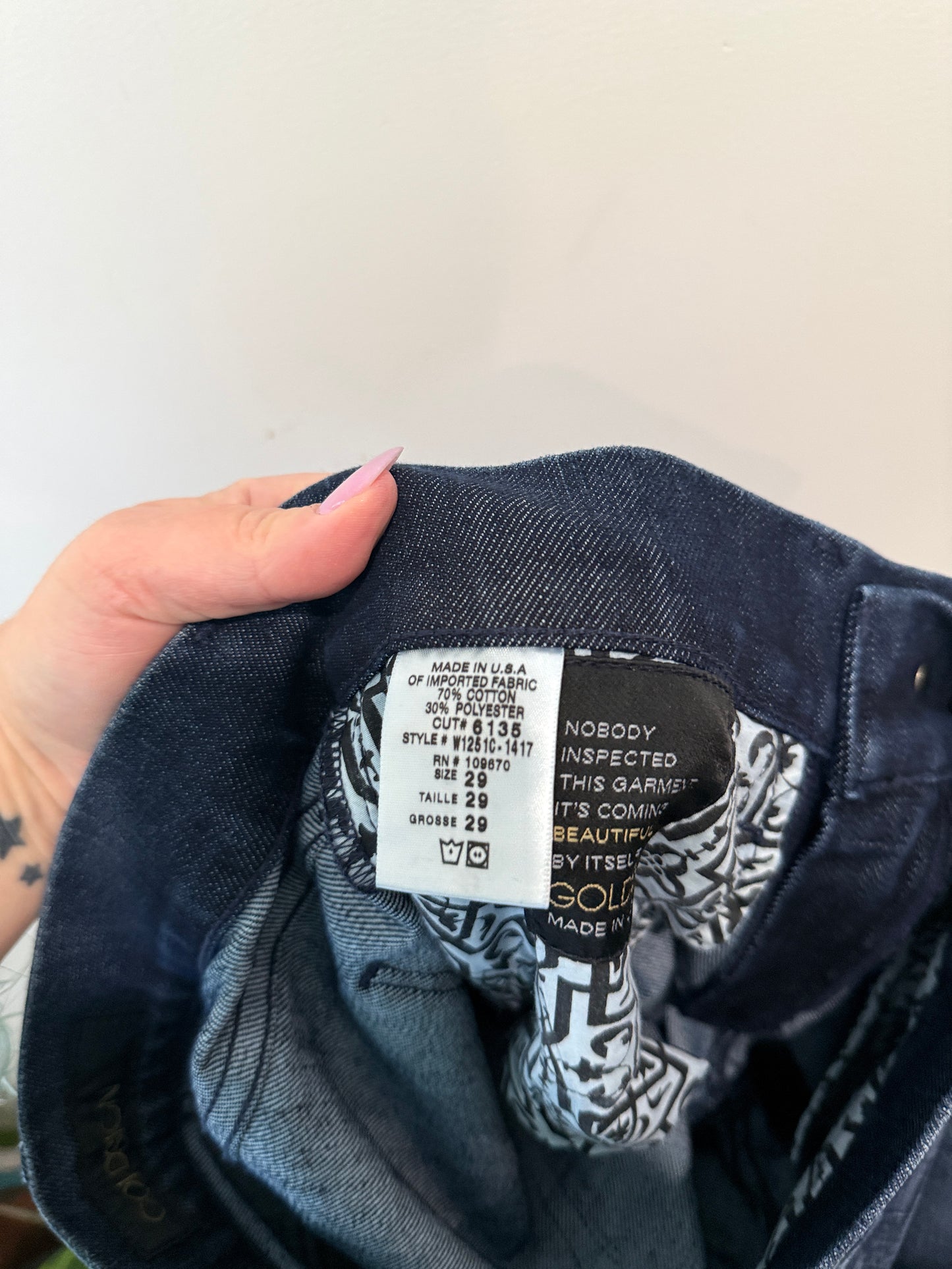 Goldsign Silver Flare Jeans Size 29