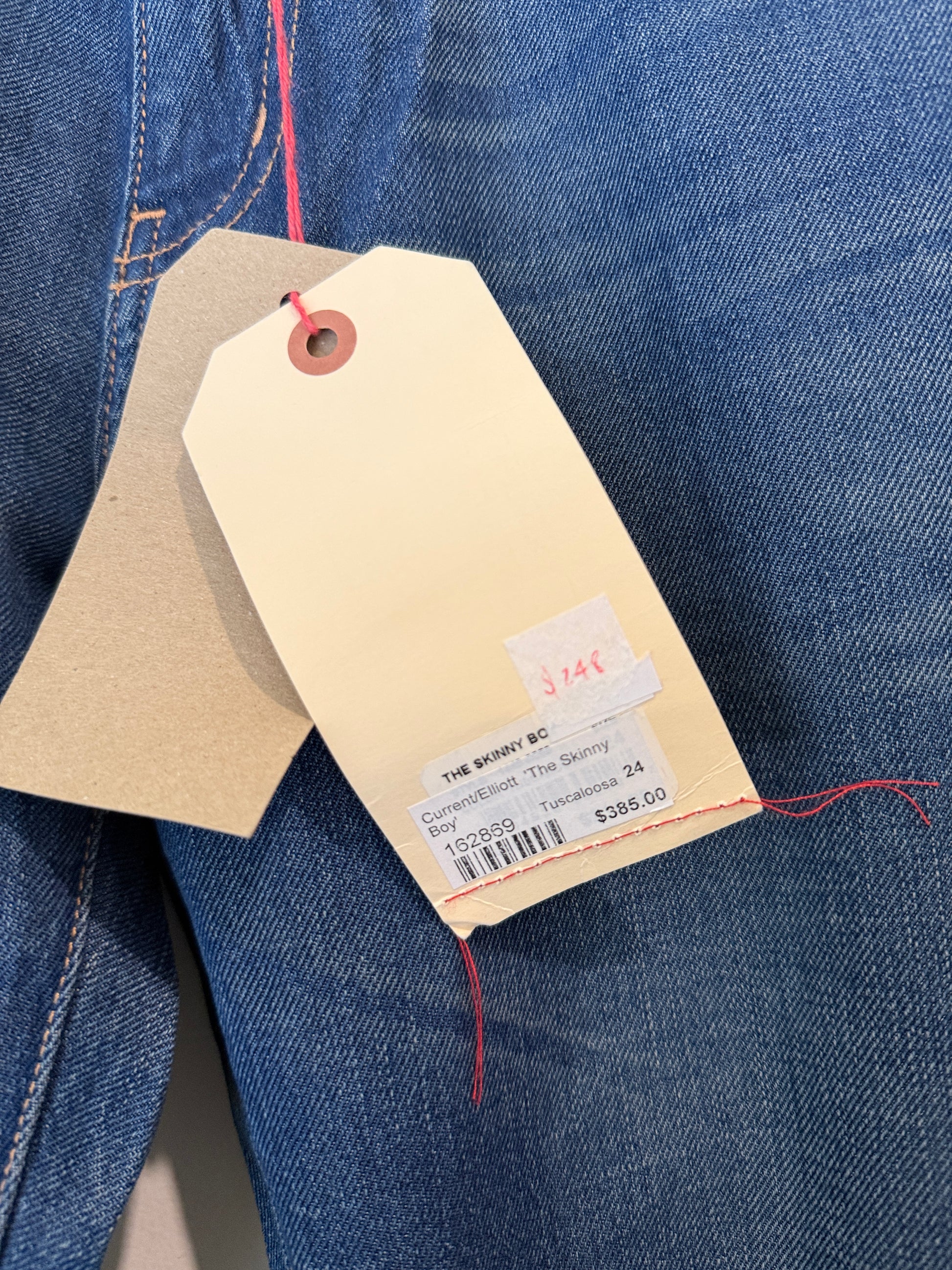 Current/Elliott The Skinny Boy Jeans Size 24