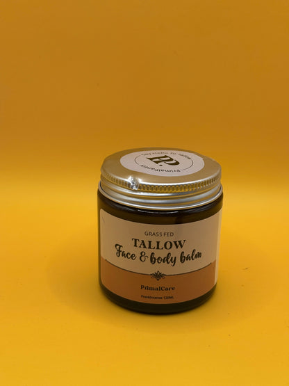 PrimalCare Grass Fed Tallow Face & Body Balm Frankincense – 120ml