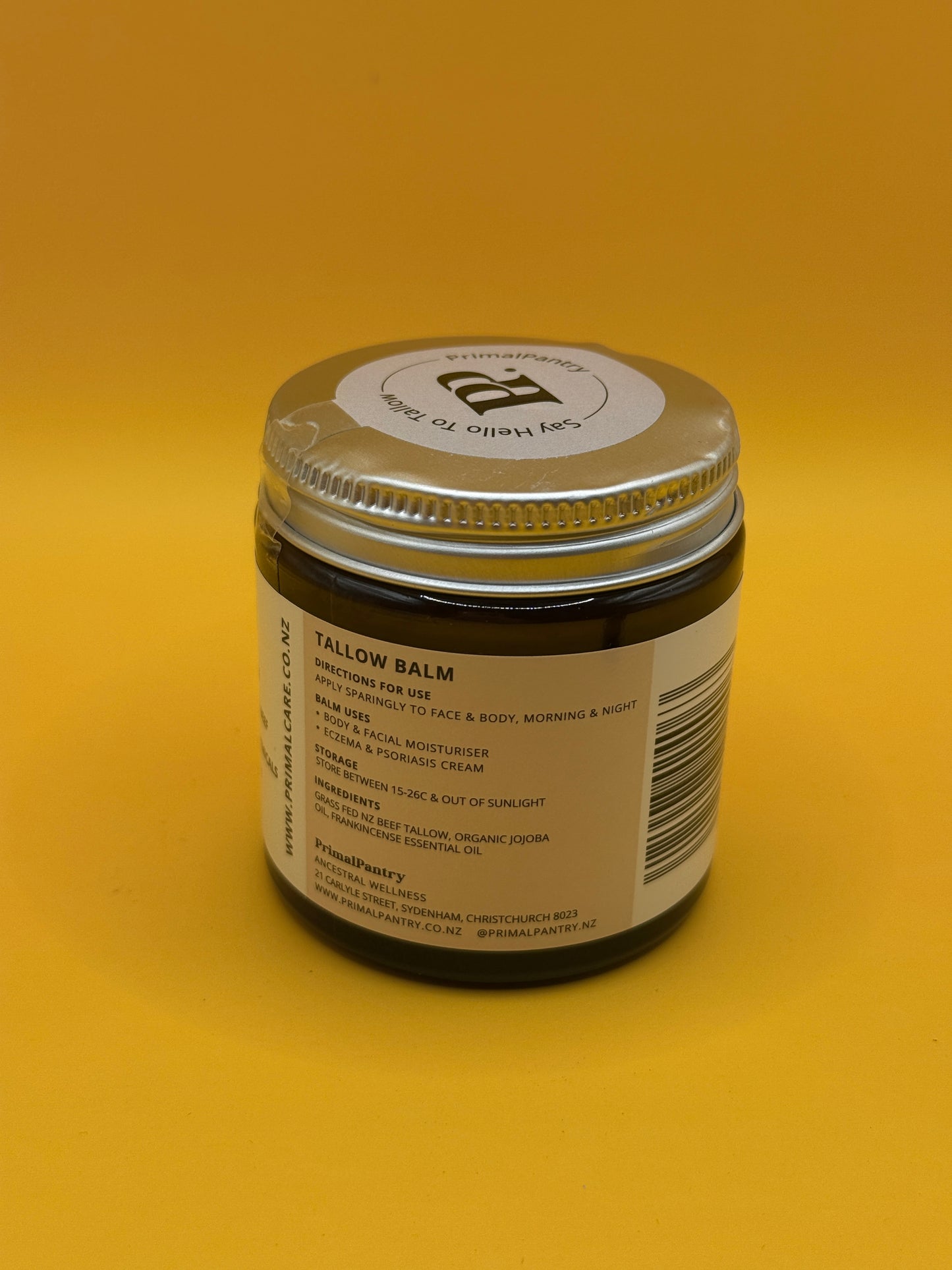 PrimalCare Grass Fed Tallow Face & Body Balm Frankincense – 120ml