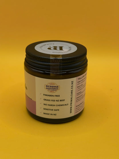 PrimalCare Grass Fed Tallow Face & Body Balm Vanilla Rose – 120ml