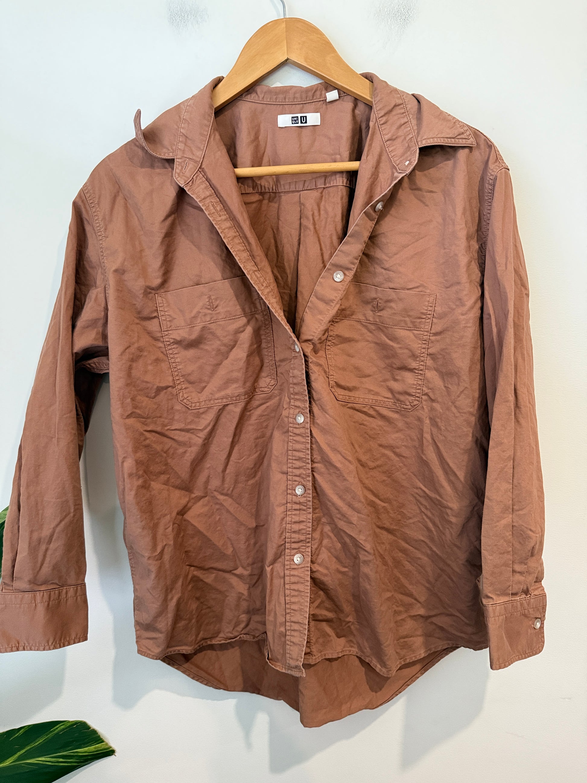 Uniqlo U Size S Twill Button Up Shirt