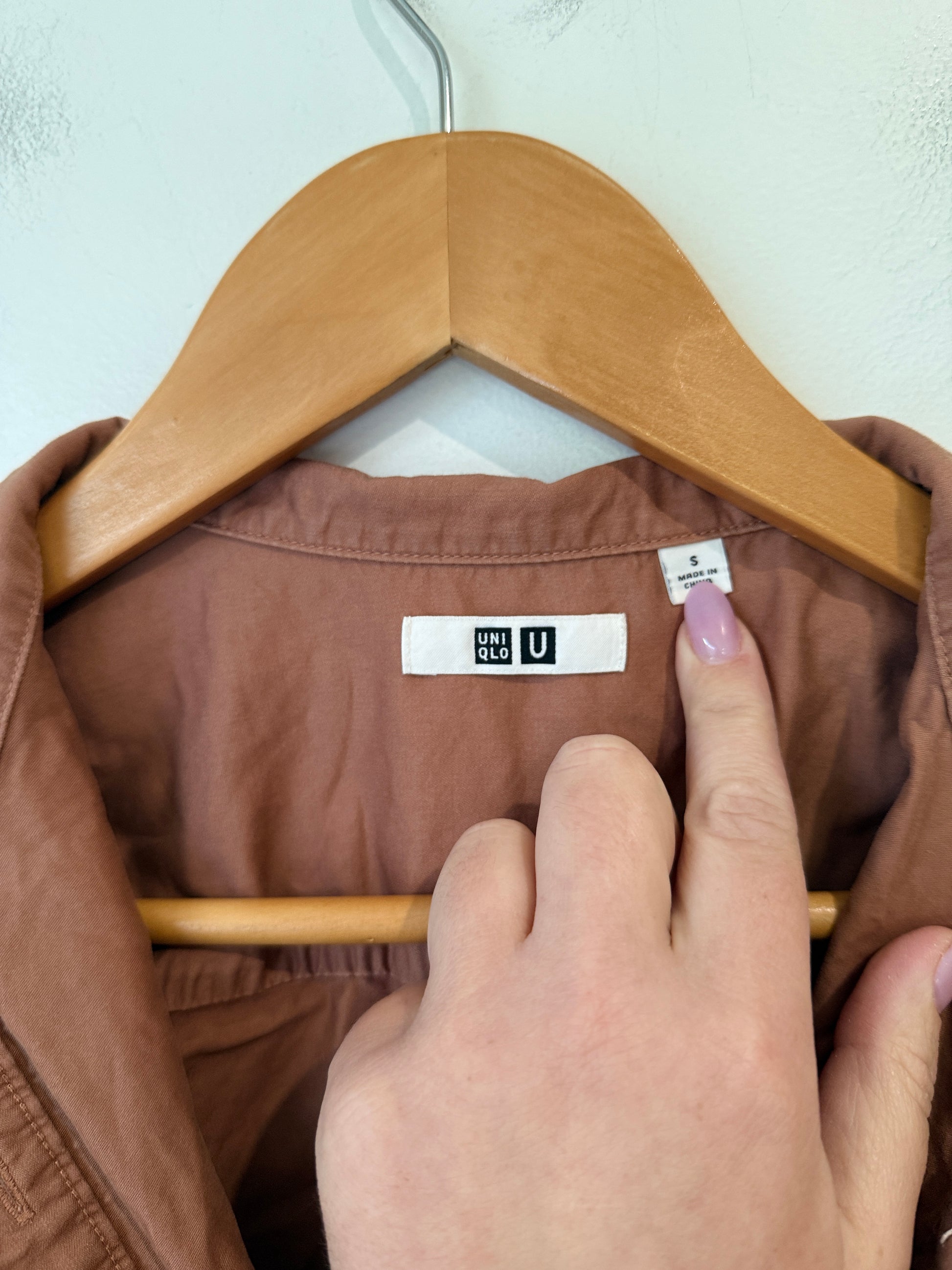 Uniqlo U Size S Twill Button Up Shirt