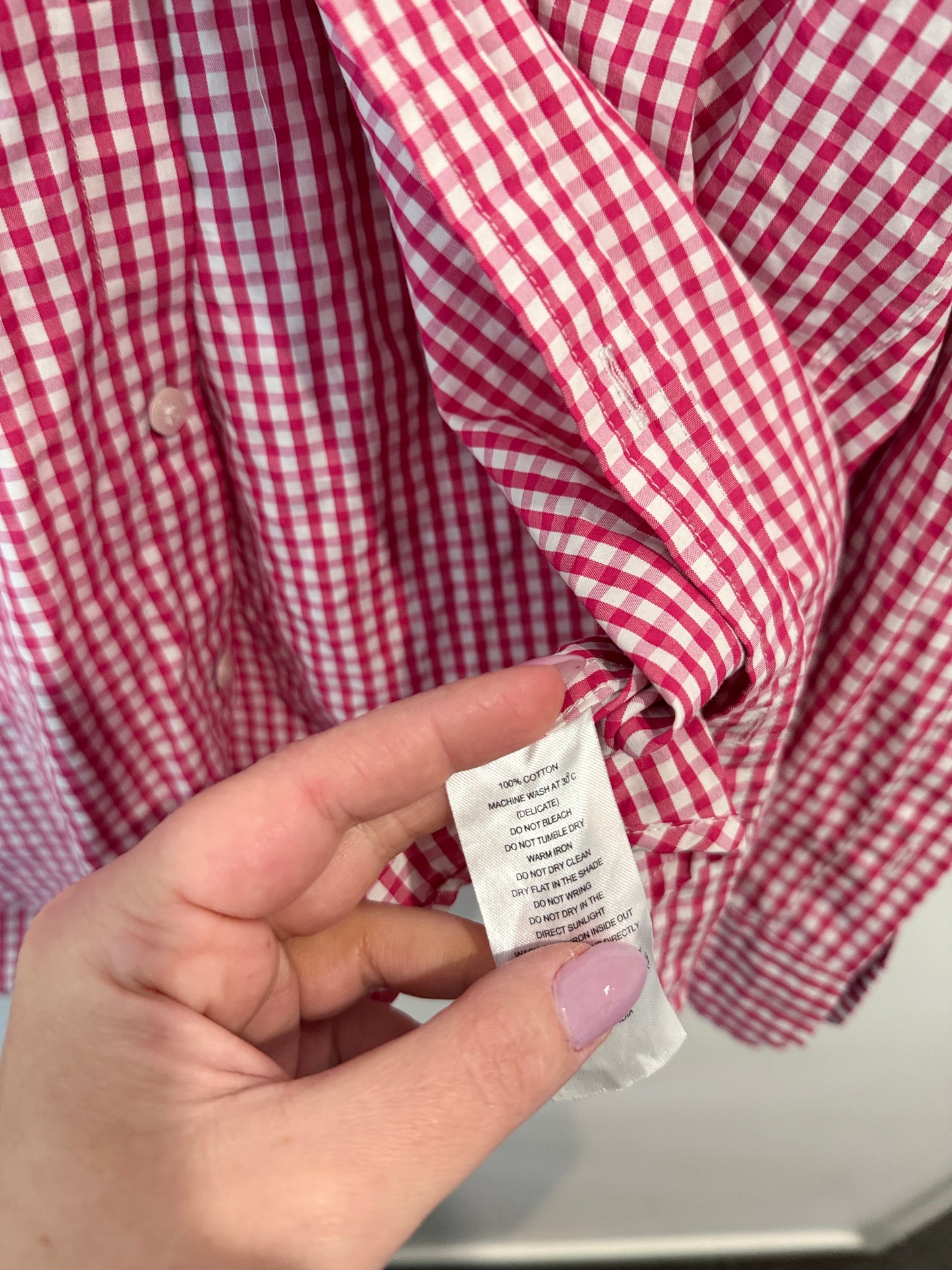 Tommy Hilfiger Size L Gingham Check Shirt