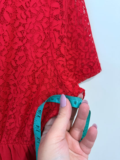 Lawz Size M | U/Arm to U/Arm 46cm Lace Bodice Maxi Dress