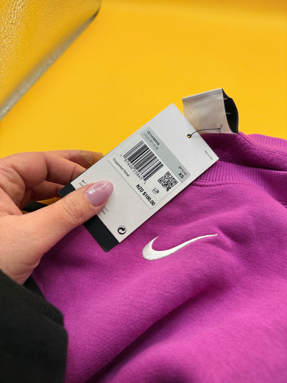 Nike Sportswear Phoenix Fleece Oversized Crewneck Sweatshirt Purple Size XS
