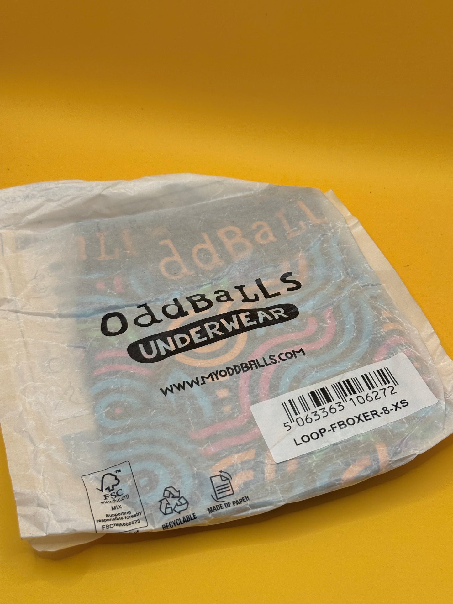 OddBalls Loop Women’s Boxer Shorts Size 8 XS