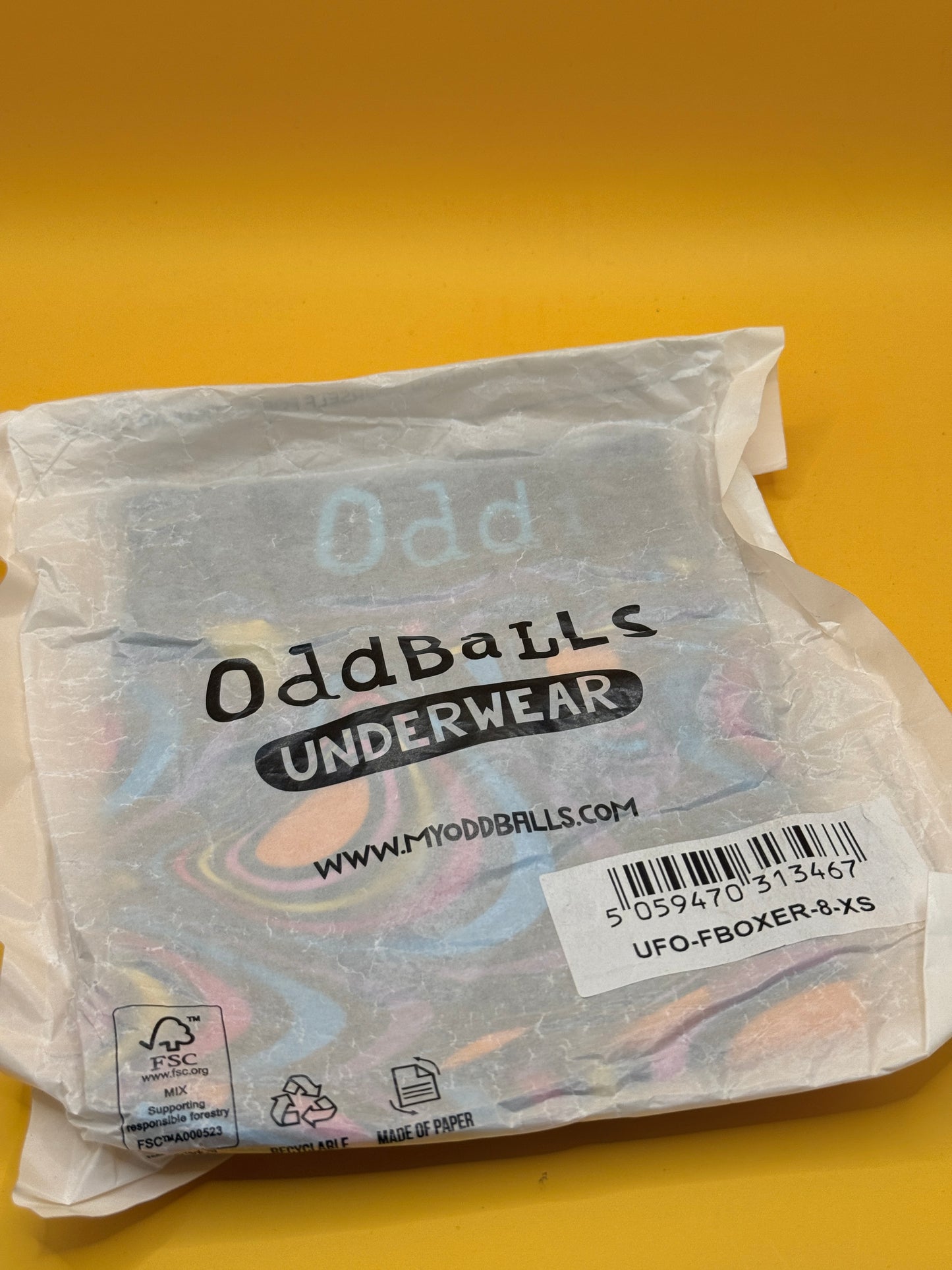 OddBalls UFO Women’s Boxer Shorts Size 8 XS
