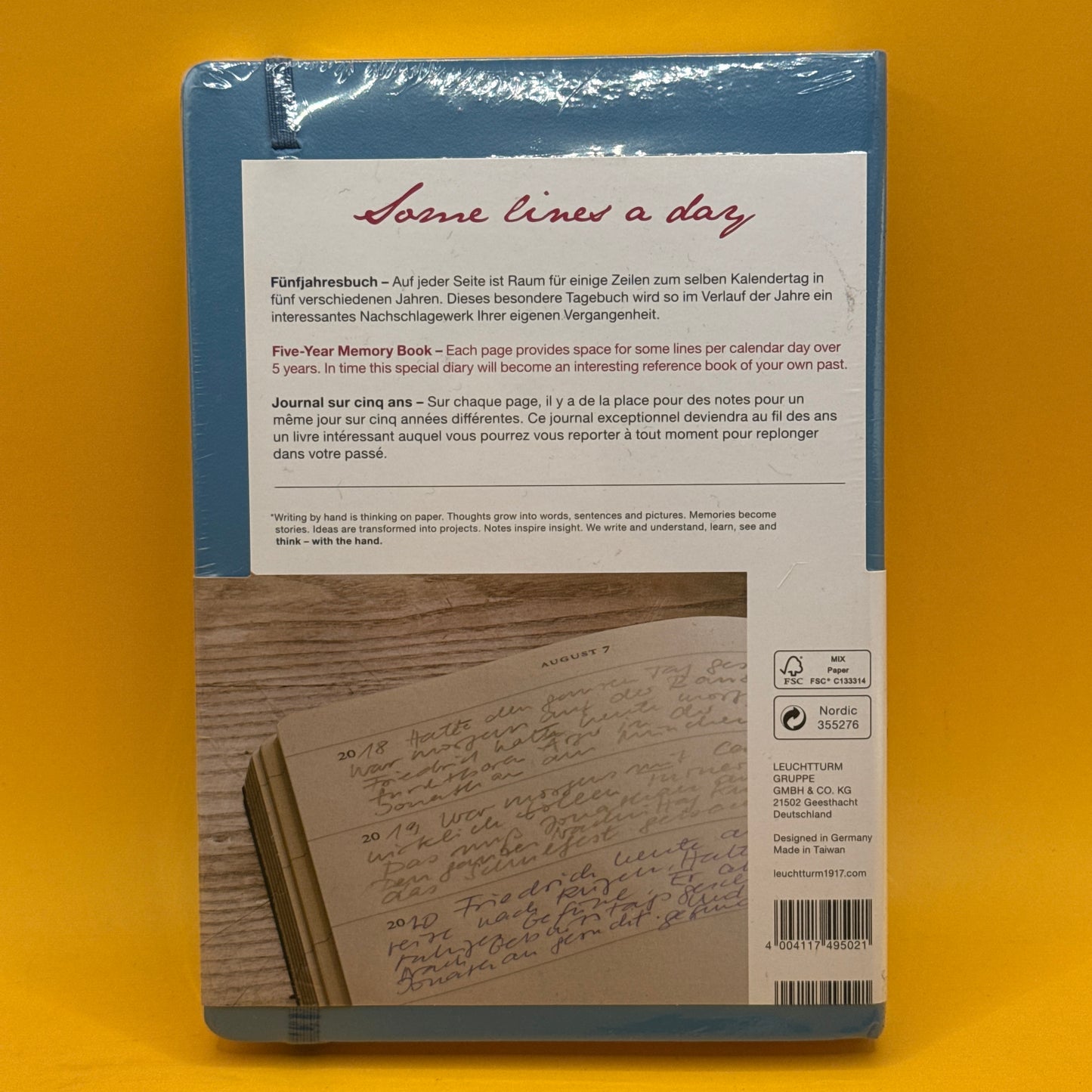 Some Lines a Day: The Five Year Memory Book by Leuchtturm1917