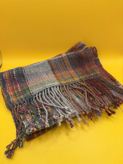 Tartan Plaid Fringe Scarf