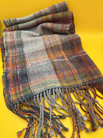 Tartan Plaid Fringe Scarf