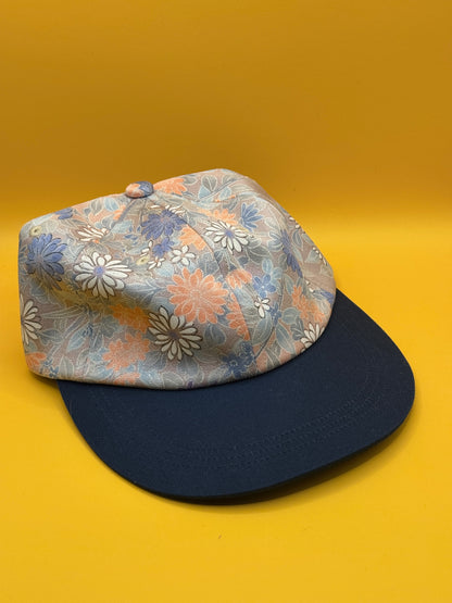 Kimono Reborn Tokyo Pastel Floral Silk-Blend Cap