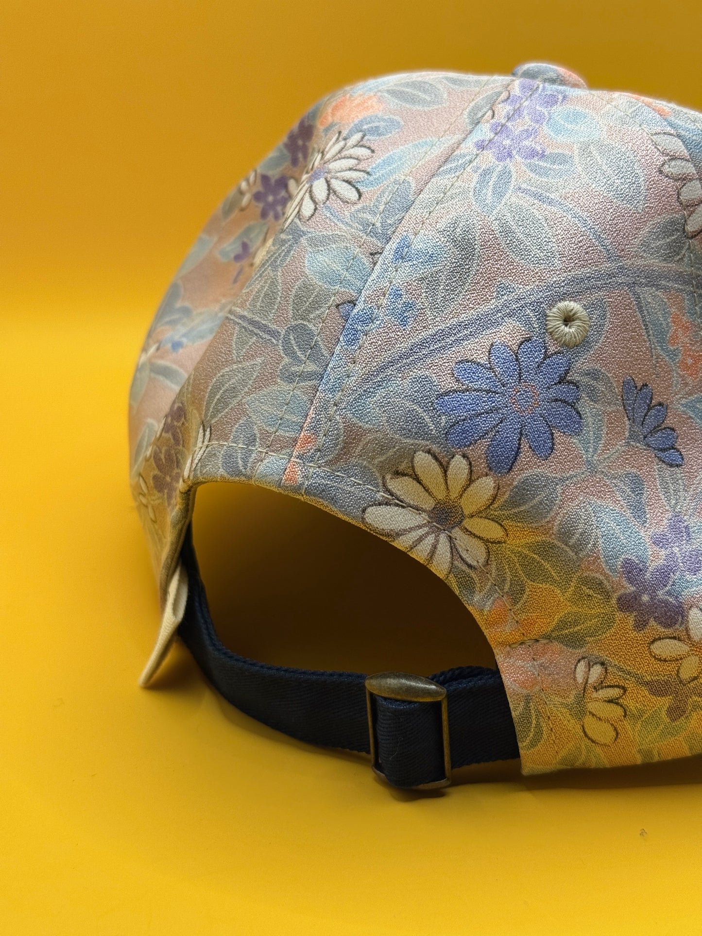 Kimono Reborn Tokyo Pastel Floral Silk-Blend Cap