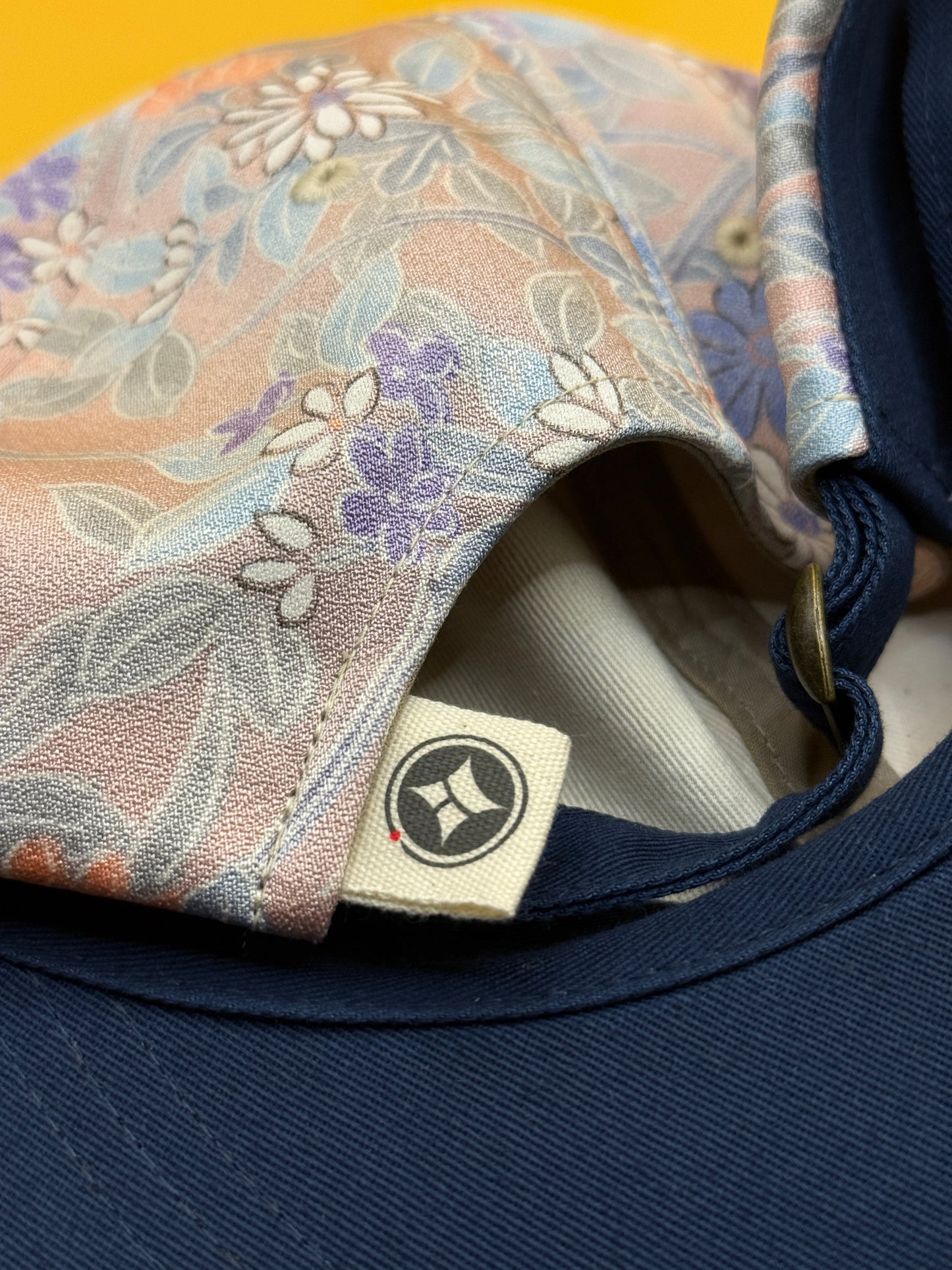 Kimono Reborn Tokyo Pastel Floral Silk-Blend Cap