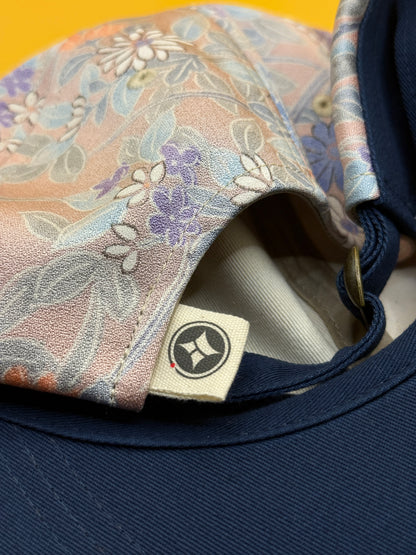 Kimono Reborn Tokyo Pastel Floral Silk-Blend Cap