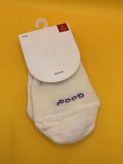Paire Supreme BreezeBlend Merino Blend No-Show Socks Size L