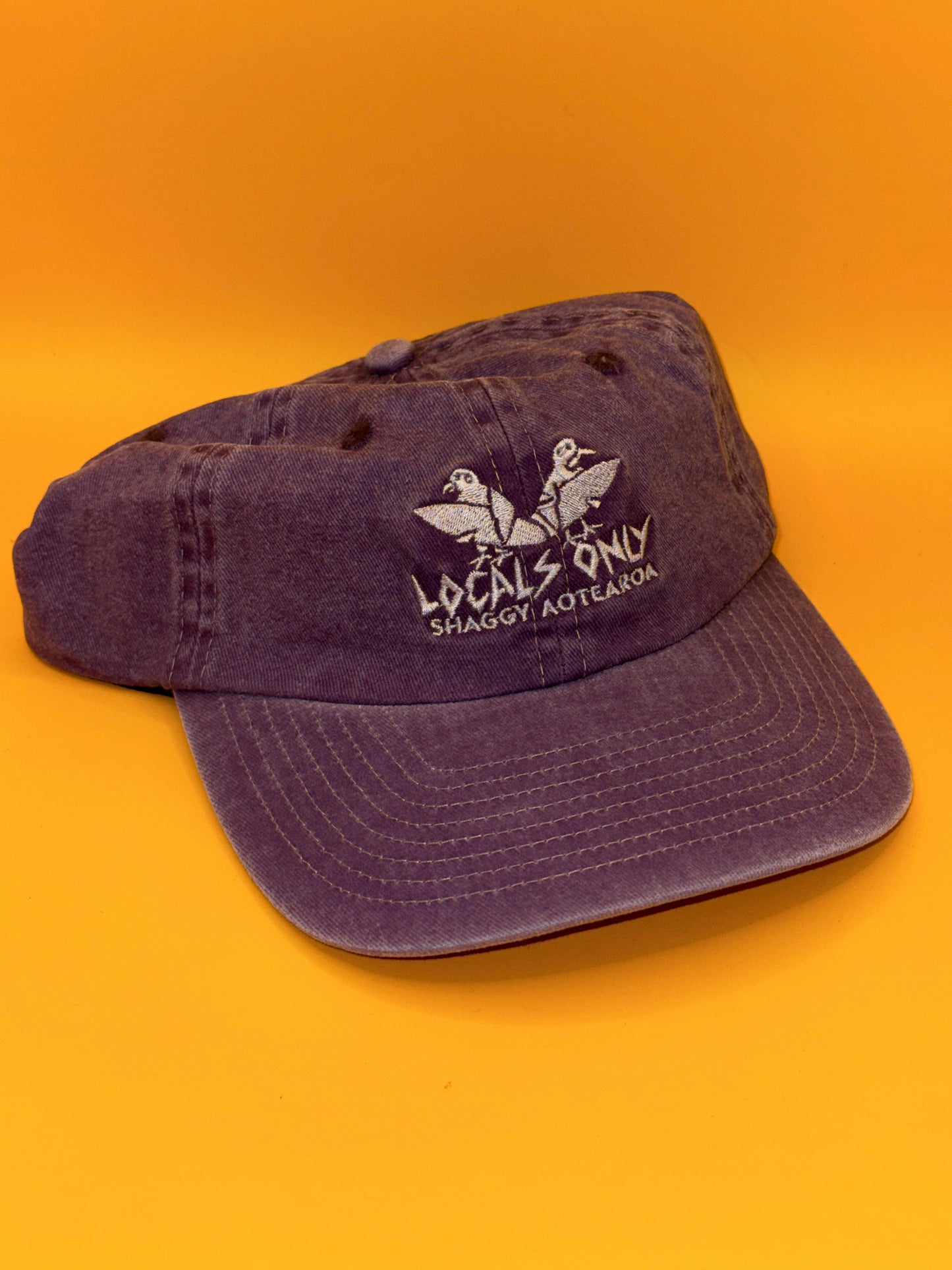 Shaggy Aotearoa Locals Only Purple Baseball Cap