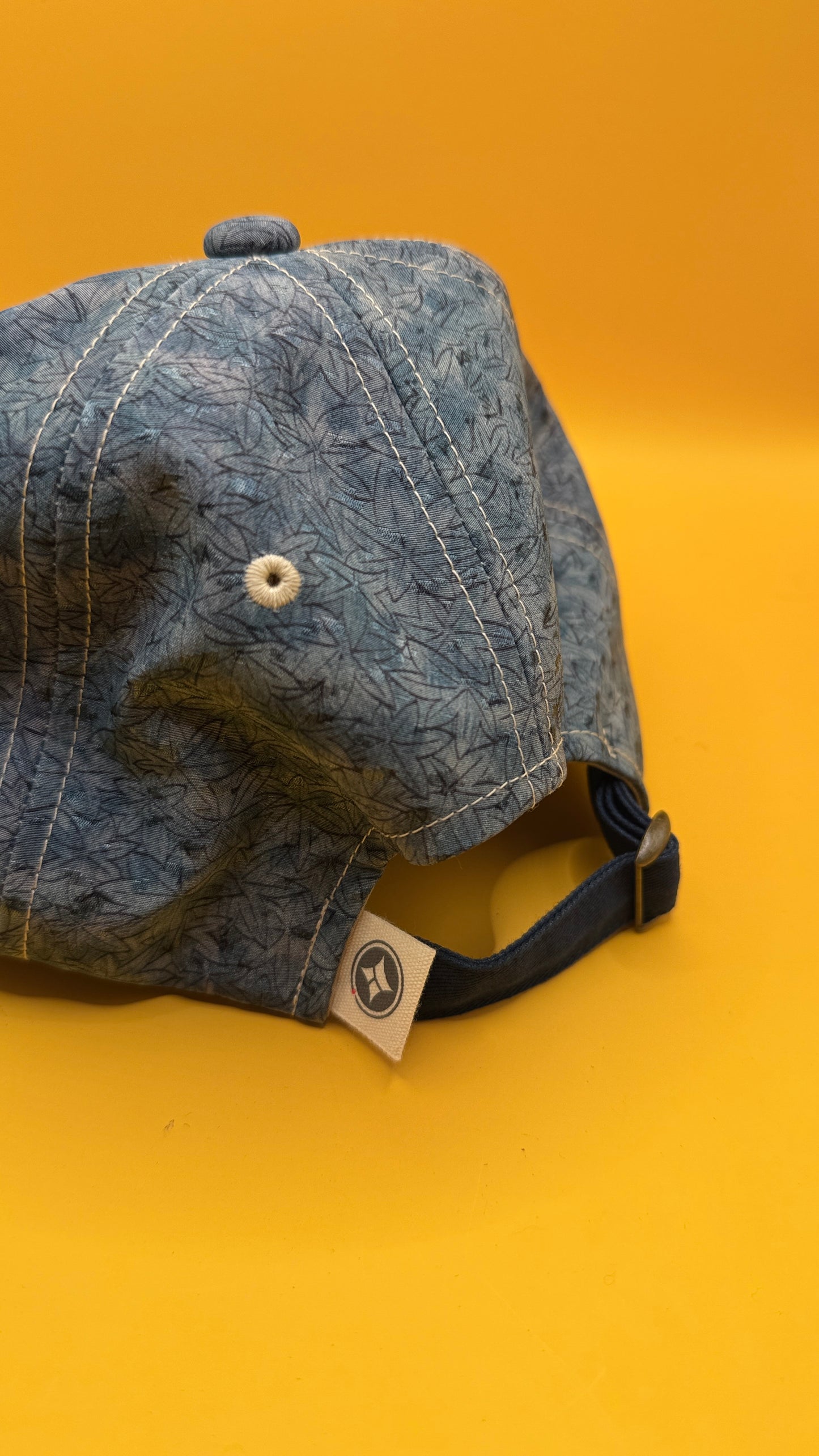 Kimono Reborn Tokyo Blue Silk-Blend Baseball Cap