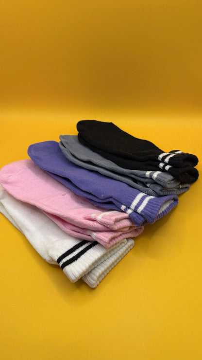 Multicolour Non-Slip YogaGrip Socks 5 Pack