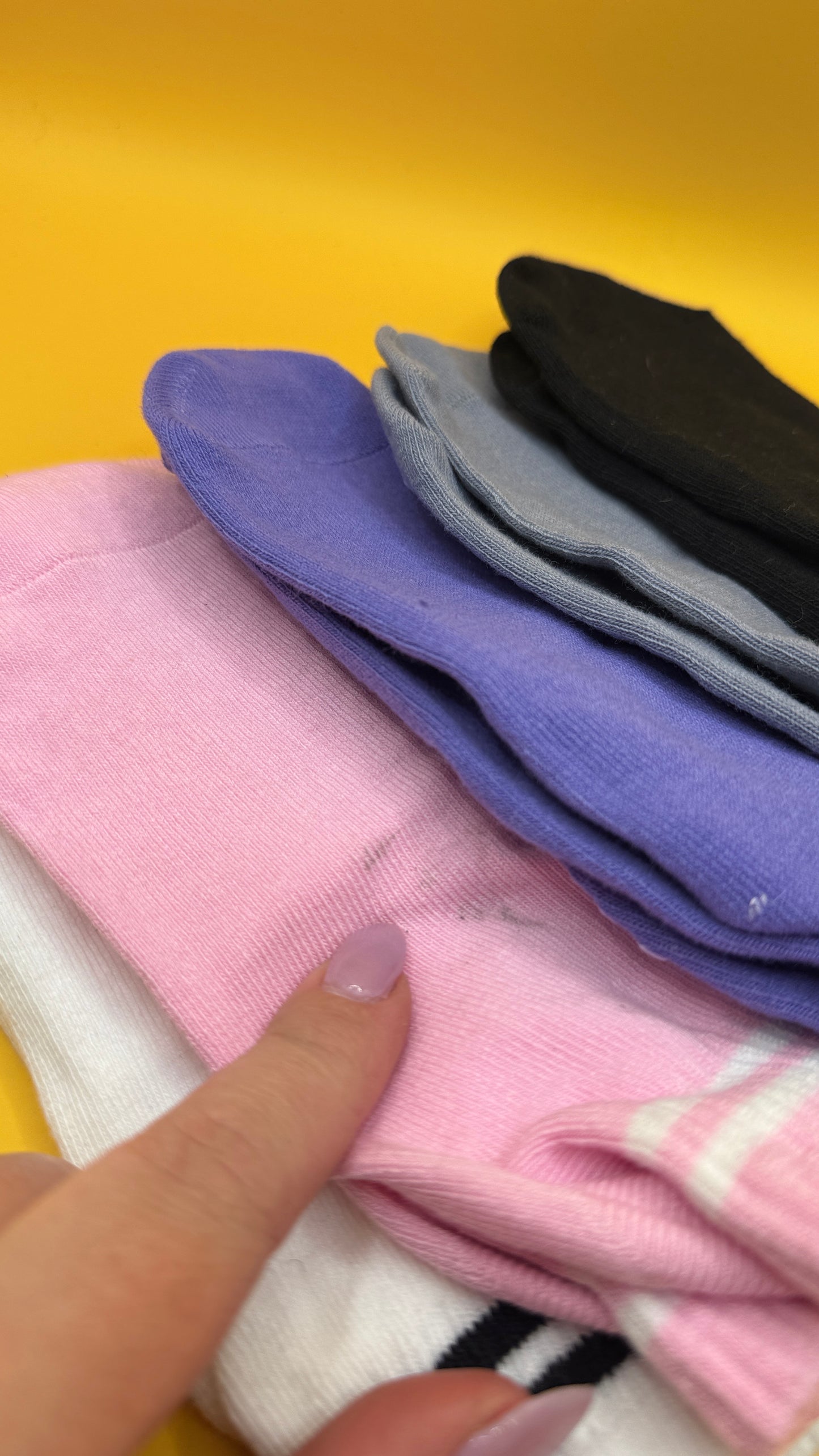 Multicolour Non-Slip YogaGrip Socks 5 Pack