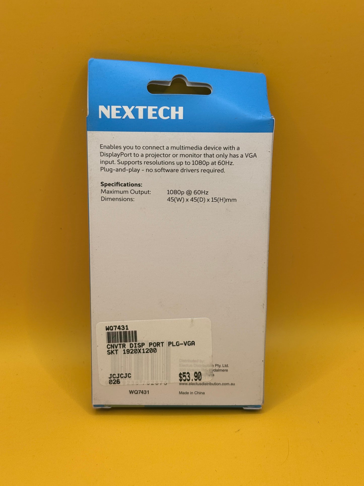 Nextech DisplayPort to VGA Converter WQ7431