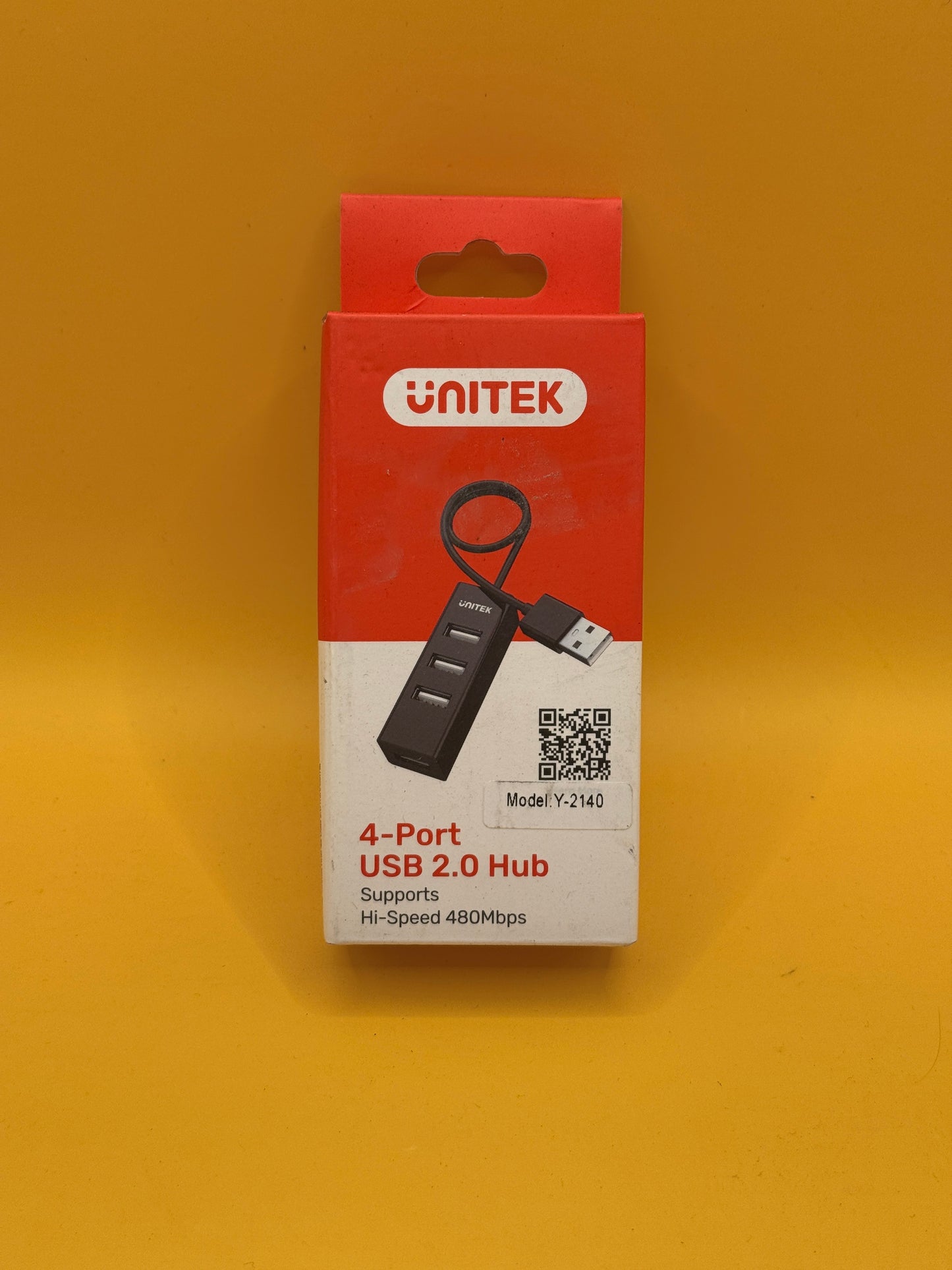 Unitek USB-A 2.0 4-Port High-Speed Hub Y-2140
