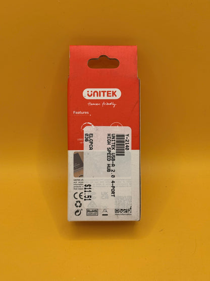 Unitek USB-A 2.0 4-Port High-Speed Hub Y-2140