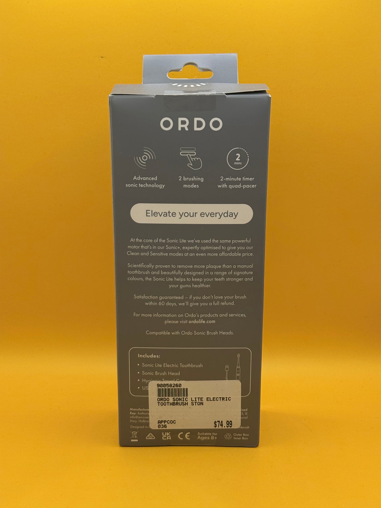 Ordo Sonic Lite Electric Toothbrush Stone