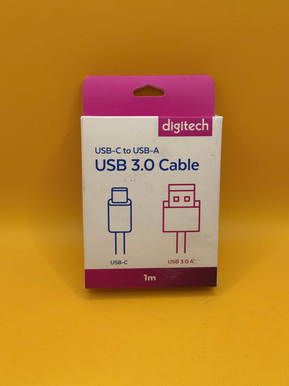 Digitech USB-C to USB-A USB 3.0 Cable 1m