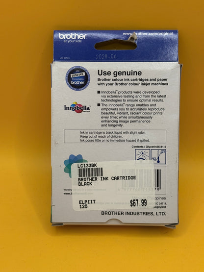 Brother LC133 Genuine Black Ink Cartridge