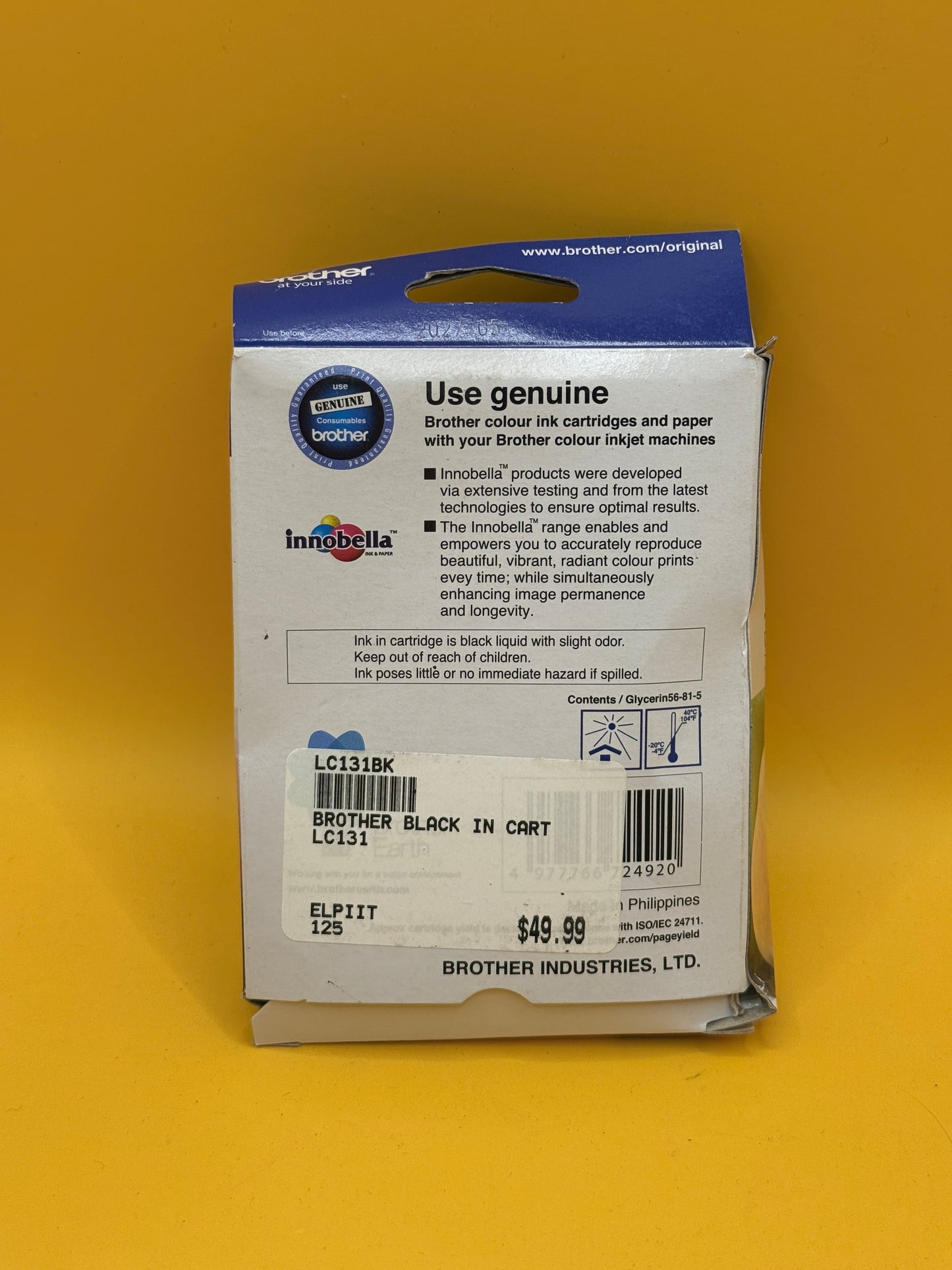 Brother LC131 Genuine Black Ink Cartridge