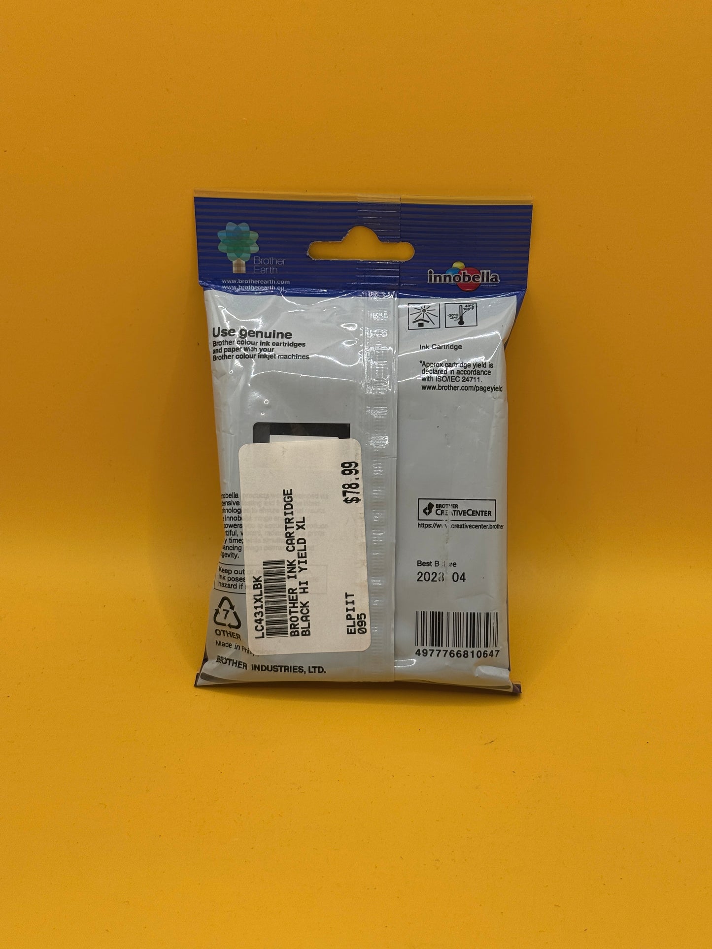 Brother LC431XL Genuine Black Ink Cartridge