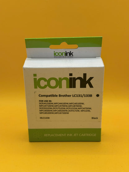 Icon Ink Brother LC131/133 Compatible Black Ink Cartridge