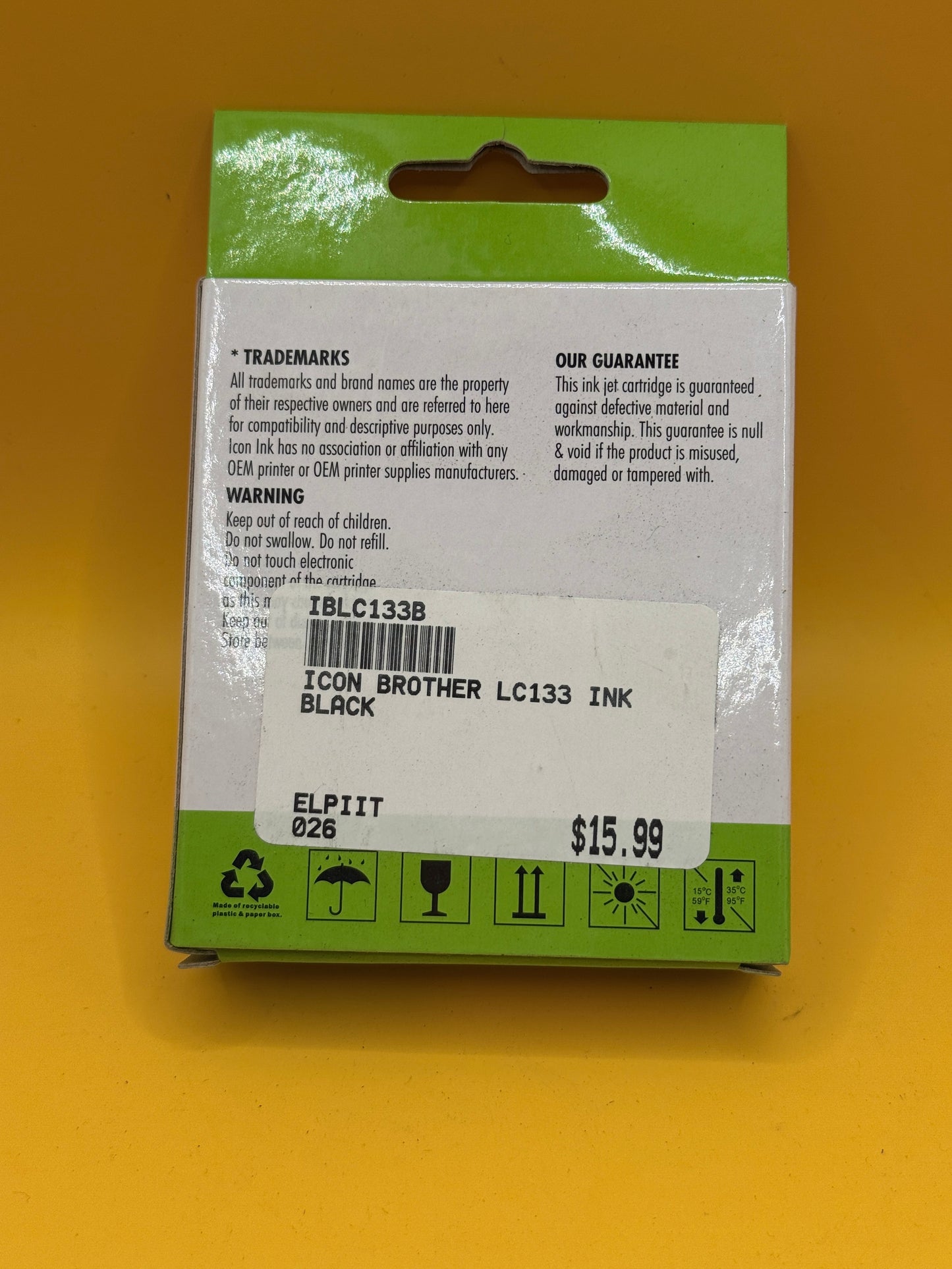 Icon Ink Brother LC131/133 Compatible Black Ink Cartridge