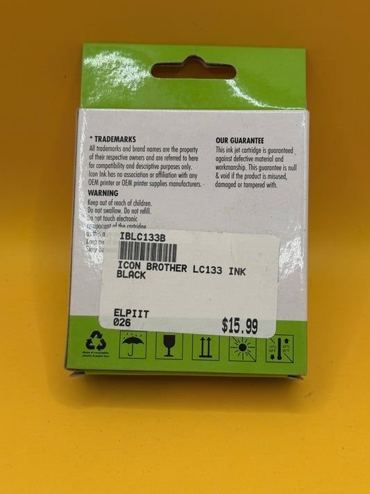 Icon Ink Brother LC131/133 Compatible Black Ink Cartridge