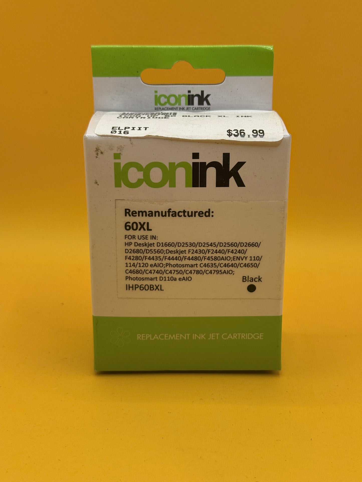 Icon Ink HP 60XL Remanufactured Black Ink Cartridge