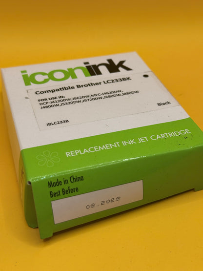 Icon Ink Brother LC233 Compatible Black Ink Cartridge