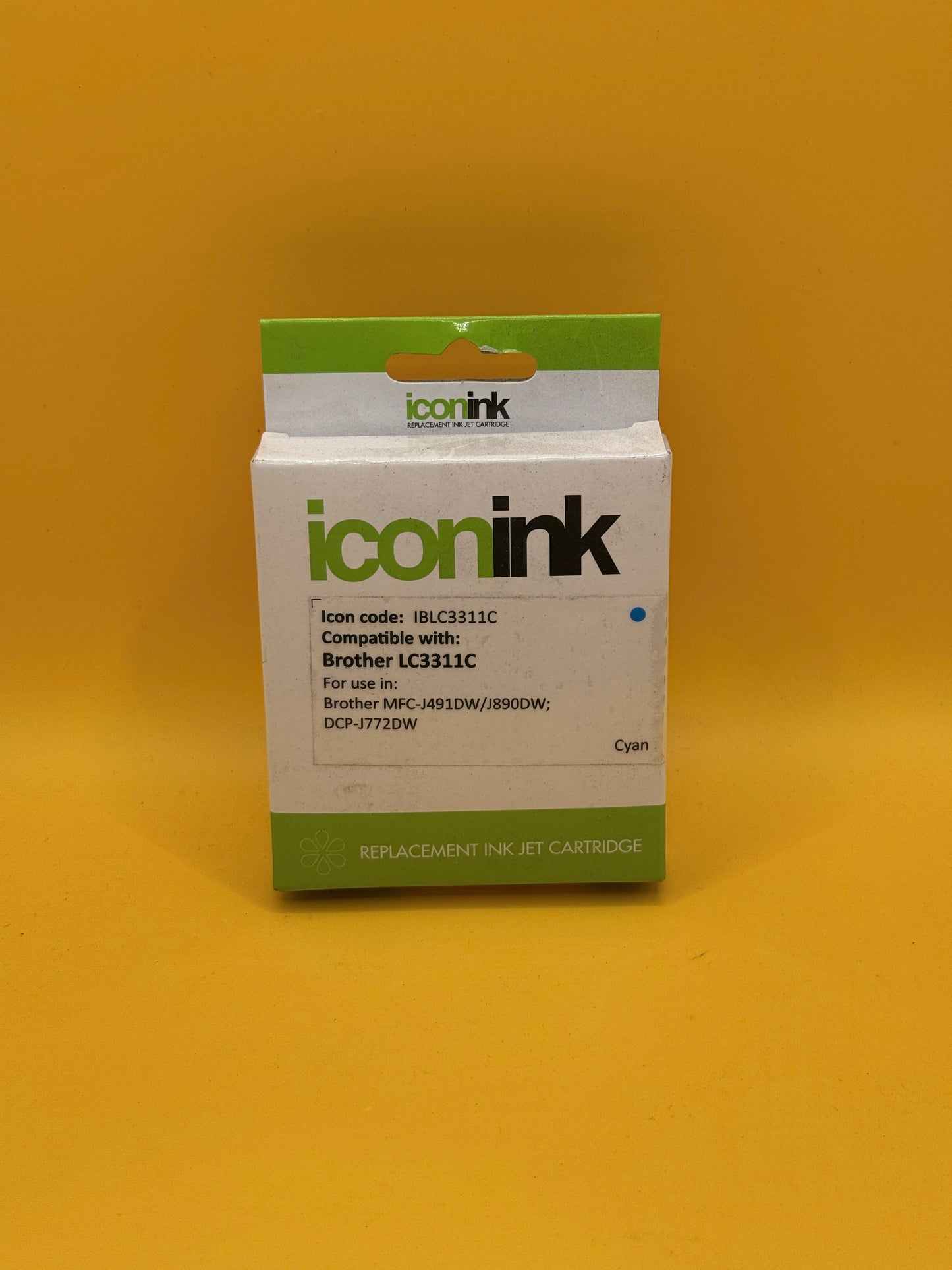 Icon Ink Brother LC3311 Compatible Cyan Ink Cartridge