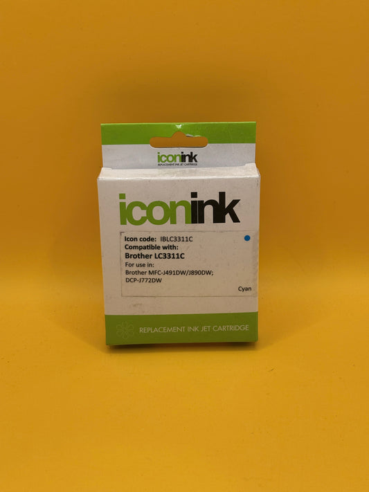 Icon Ink Brother LC3311 Compatible Cyan Ink Cartridge