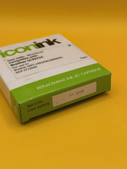 Icon Ink Brother LC3311 Compatible Cyan Ink Cartridge