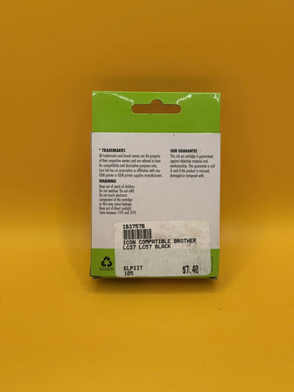 Icon Ink Brother LC37/57 Compatible Black Ink Cartridge