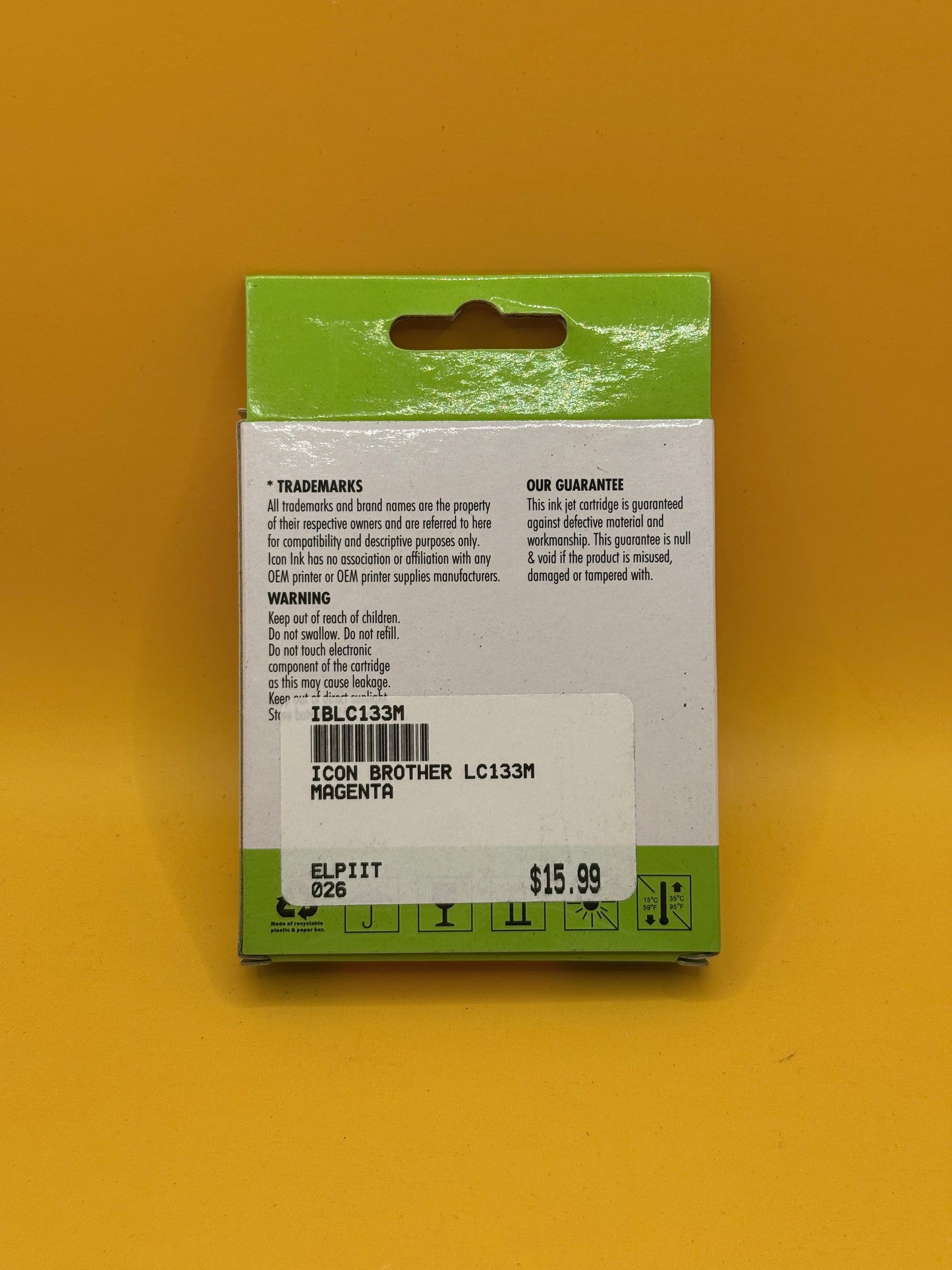 Icon Ink Brother LC131/133 Compatible Magenta Ink Cartridge