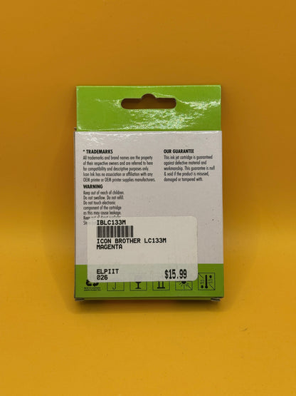 Icon Ink Brother LC131/133 Compatible Magenta Ink Cartridge