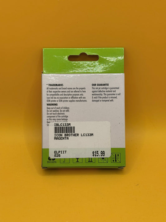 Icon Ink Brother LC131/133 Compatible Magenta Ink Cartridge