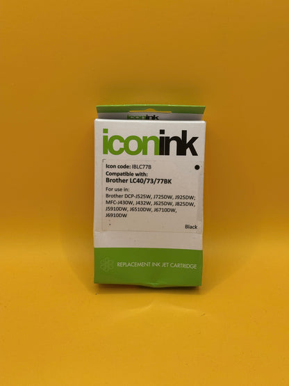 Icon Ink Brother LC40/73/77 Compatible Black Ink Cartridge