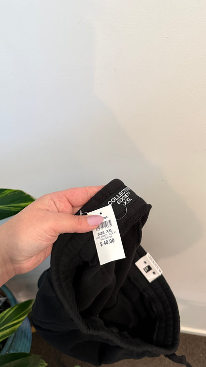 Collective Society Black Fleece Shorts Size XXL