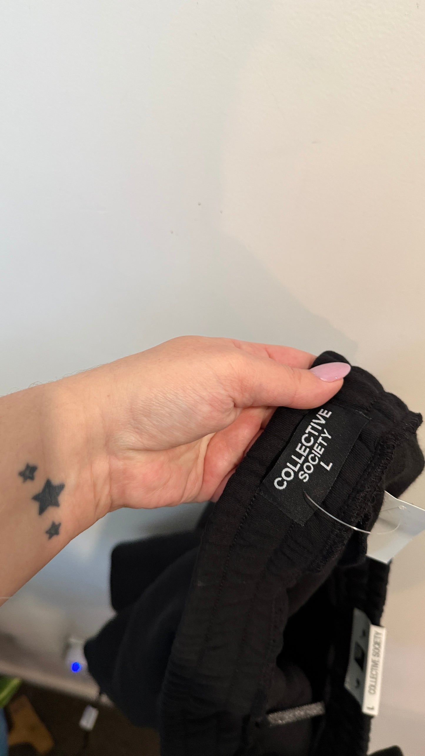 Collective Society Black Fleece Shorts Size L