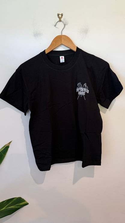 Boys Black Rabbit Graphic T-Shirt Size 160 (10-12)