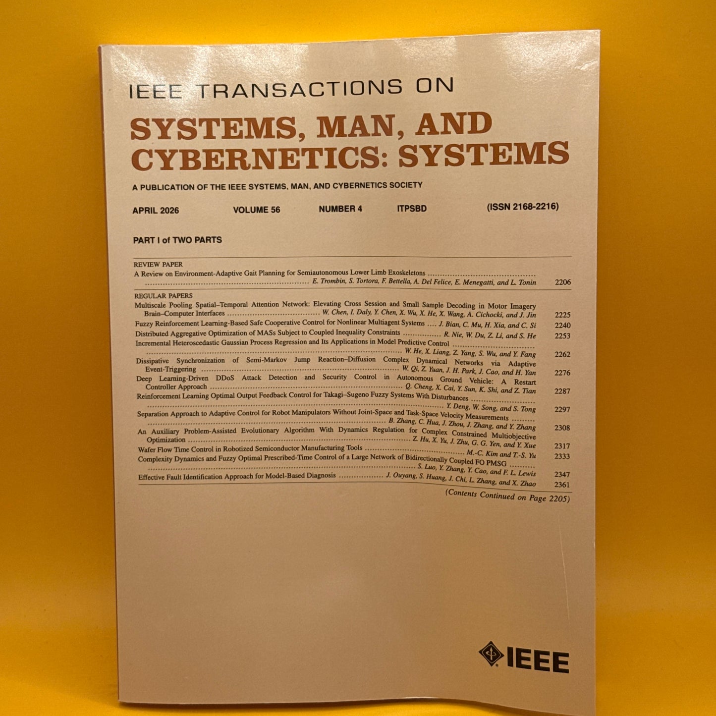 IEEE Transactions on Systems, Man, and Cybernetics: Systems Volume 56 No. 4 by IEEE