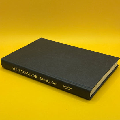 Sole Survivor by Maurice Gee (First US Edition)